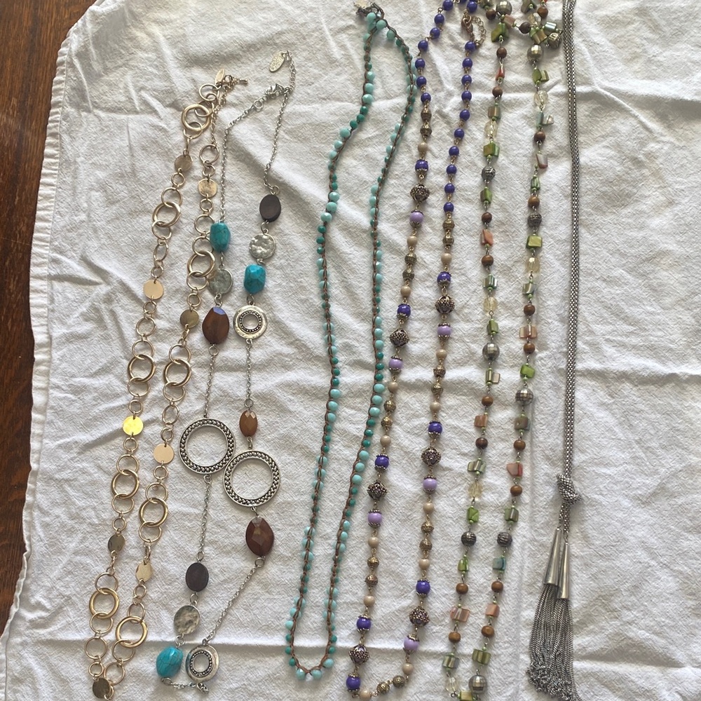 Elegant Multi-Color Necklace Set